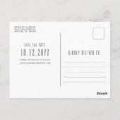 Oklahoma City Wedding | Skyline Save the Date Postkarte (Rückseite)
