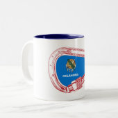 Oklahoma Climbing Carabiner Zweifarbige Tasse (Vorderseite Links)