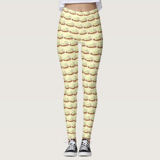 Oklahoma Country Chicken Friak Steak Feinschmecker Leggings (Vorderseite)