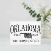 Oklahoma - Der frühere Staat Postkarte (Stehend Vorderseite)