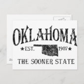 Oklahoma - Der frühere Staat Postkarte (Vorne/Hinten)