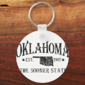 Oklahoma - Der frühere Staat Schlüsselanhänger (Vorderseite)