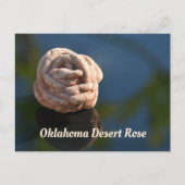 Oklahoma Desert Rose Staat Rock Fotografie Postkarte (Vorderseite)
