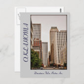 Oklahoma, Downtown Tulsa, Boston Ave, Postkarte (Vorne/Hinten)