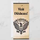 Oklahoma Erhalten Sie Ihre Kicks Route 66 Einladung (Vorderseite)