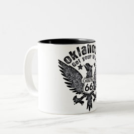 Oklahoma Erhalten Sie Ihre Kicks Route 66 Recoleta Zweifarbige Tasse