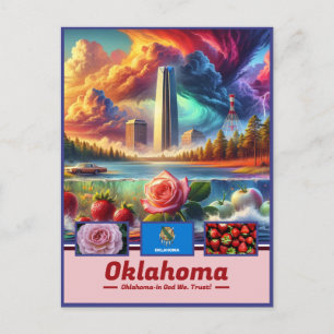 Oklahoma Essence Sehenswürdigkeiten & Natur Postkarte