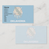Oklahoma-Fahne Visitenkarte (Vorne/Hinten)