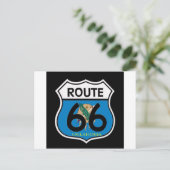 Oklahoma-Fahnenroute 66 Schild Postkarte (Stehend Vorderseite)