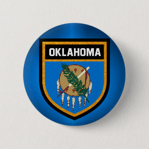 Oklahoma Flag Button