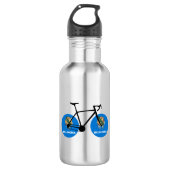 Oklahoma Flag Cycling Edelstahlflasche (Vorderseite)