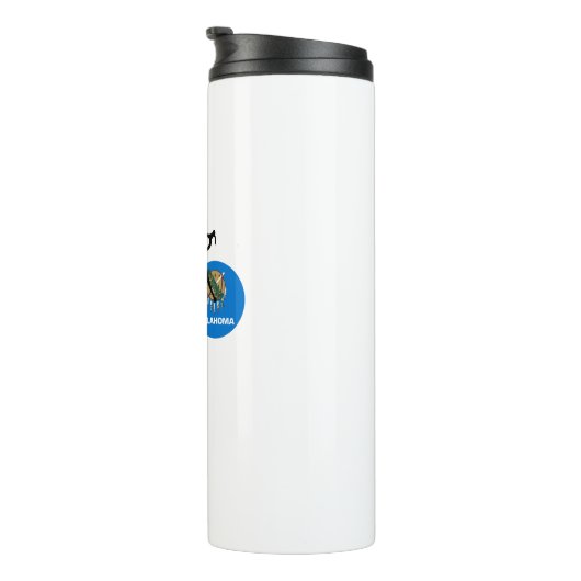 Oklahoma Flag Cycling Thermosbecher (Nach rechts gedreht)