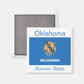 Oklahoma Flag Magnet (Vorderseite/Rückseite)