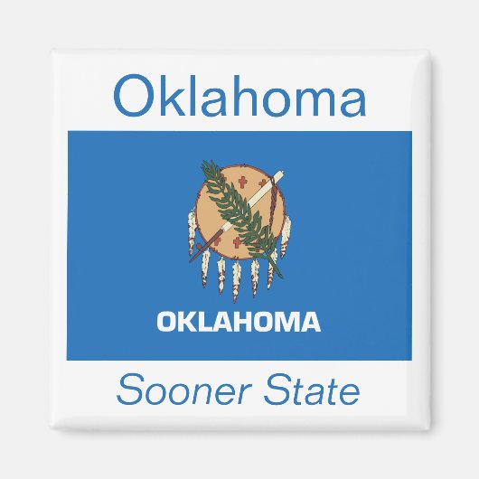 Oklahoma Flag Magnet (Vorne)