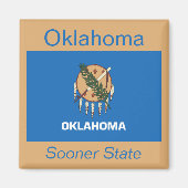Oklahoma Flag Magnet (Vorne)