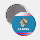 Oklahoma Flag Magnet (Vorderseite/Rückseite)