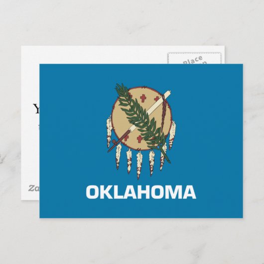 Oklahoma Flag Postkarte (Vorne/Hinten)