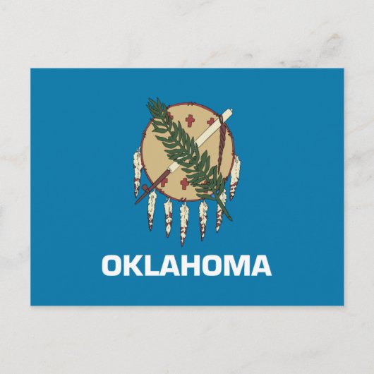 Oklahoma Flag Postkarte (Vorderseite)