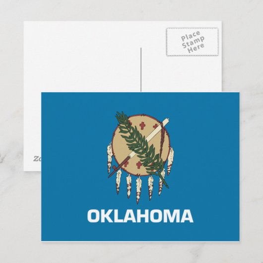 Oklahoma Flag Postkarte (Vorne/Hinten)