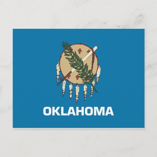 Oklahoma Flag Postkarte (Vorderseite)