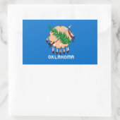 Oklahoma Flag Rechteckiger Aufkleber (Tasche)