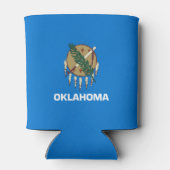 Oklahoma-Flagge, amerikanische Staatsflagge Dosenkühler (Rückseite)