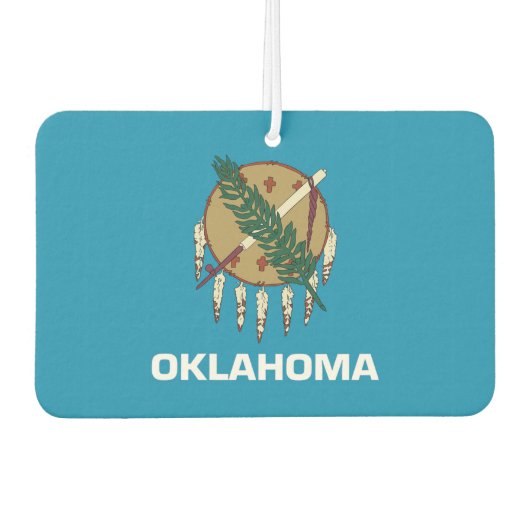 Oklahoma-Flagge Autolufterfrischer (Vorderseite)