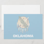 Oklahoma-Flagge Briefpapier (Vorne/Hinten)