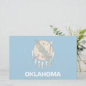 Oklahoma-Flagge Briefpapier (Stehend Vorderseite)