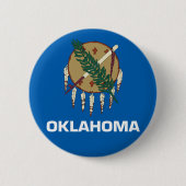 Oklahoma-Flagge Button (Vorderseite)