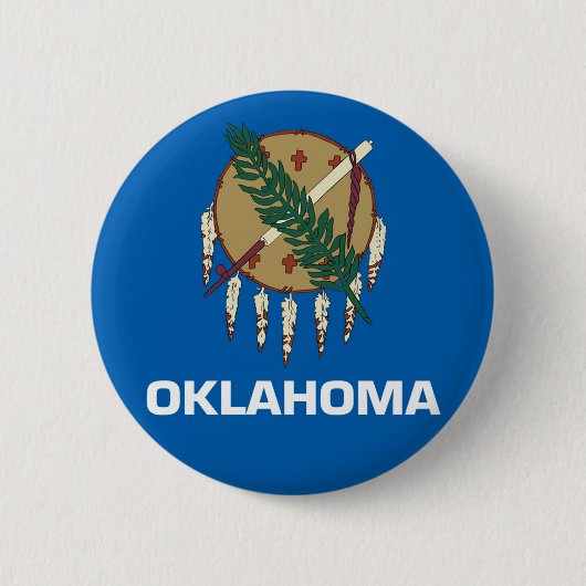 Oklahoma-Flagge Button (Vorderseite)