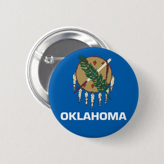 Oklahoma-Flagge Button (Vorne & Hinten)