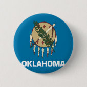 Oklahoma-Flagge Button (Vorderseite)