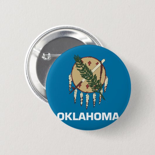 Oklahoma-Flagge Button (Vorne & Hinten)