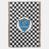 Oklahoma-Flagge Decke (Vorderseite Vertikal)