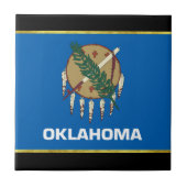 Oklahoma-Flagge Fliese (Vorderseite)