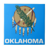 Oklahoma-Flagge Fliese (Vorderseite)