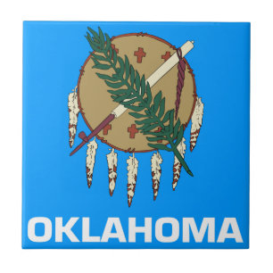 Oklahoma-Flagge Fliese
