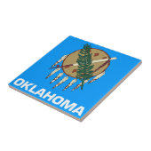 Oklahoma-Flagge Fliese (Seite)