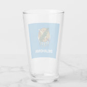 Oklahoma-Flagge Glas (Rückseite)