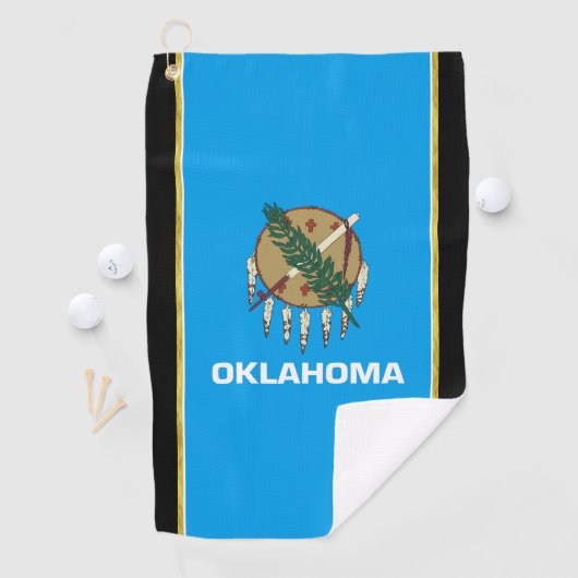 Oklahoma-Flagge Golfhandtuch (Insitu)
