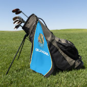 Oklahoma-Flagge Golfhandtuch (Gras)