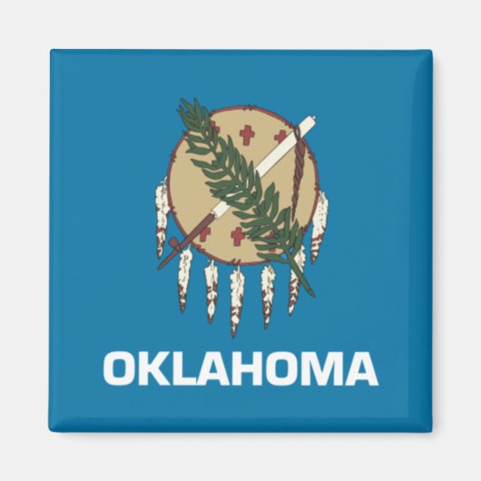 Oklahoma-Flagge Magnet (Vorne)