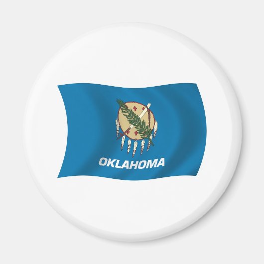 Oklahoma-Flagge-Magnet Magnet (Vorne)