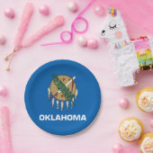 Oklahoma-Flagge Pappteller (Party)