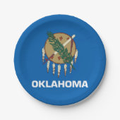Oklahoma-Flagge Pappteller (Vorderseite)