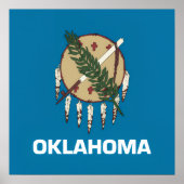Oklahoma-Flagge Poster (Vorne)