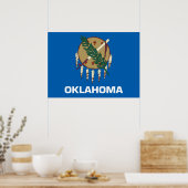 Oklahoma-Flagge Poster (Küche)