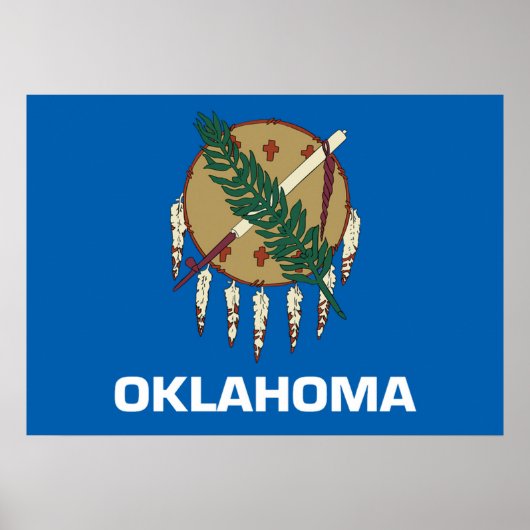 Oklahoma-Flagge Poster (Vorne)