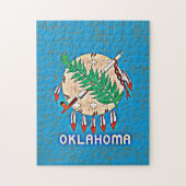 OKLAHOMA-FLAGGE PUZZLE (Vertikal)